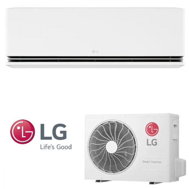 Klimatyzator ścienny LG DUALCOOL AI Deluxe Soft Air 2.5 kW z montażem do 4mb